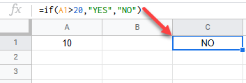 google sheets if function 1