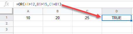 google sheets or function 3
