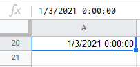 google sheets ISDATE FUNCTION 3