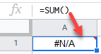NA ERROR 1