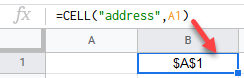 google sheets cell function