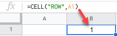 google sheets cell function