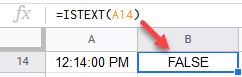 google sheets istext function 1