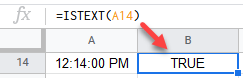 google sheets istext function 2