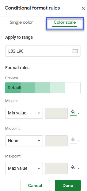 google sheets menu format conditional formatting 7