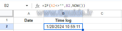 google sheets Time log 2